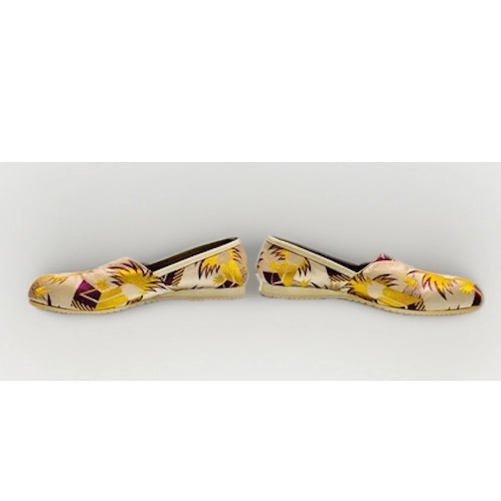 Kansai Men Yamamoto Embroidered Loafers Tropical Print Pineapple Sz 10.5 - Picture 5 of 8
